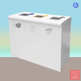 Paperera per residus de protecció sanitària 120 L BOX 3 Ref. 6055